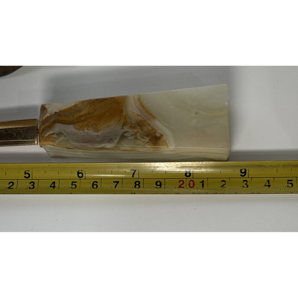 Onyx Italian Marble Rocker‎ Desk Ink Blotter & Letter Opener - Picture 13 of 14